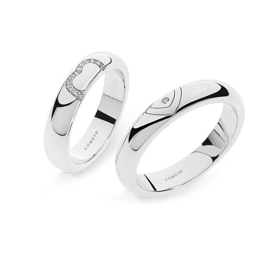 Anneau Comete Femme Fedeli in Argent Zircone ANG110M18M - ANG110M18M